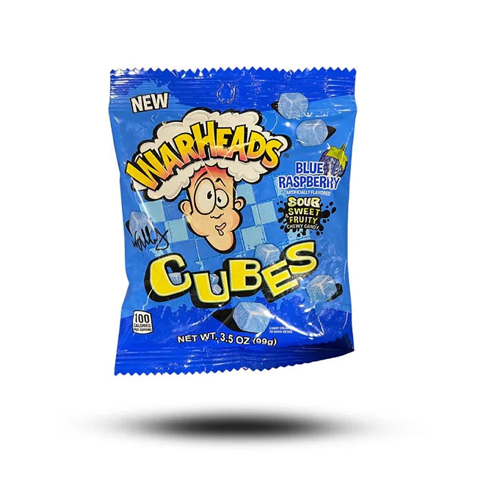 Warheads Cubes Blue Raspberry 99g MHD 11.07. 2025
