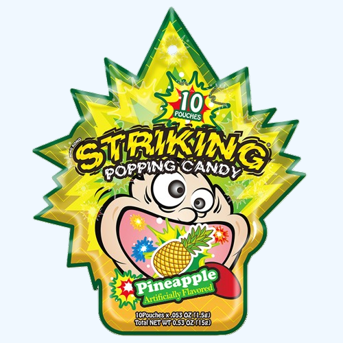 Striking Popping Candy Pineapple 15g MHD 11.08.2025