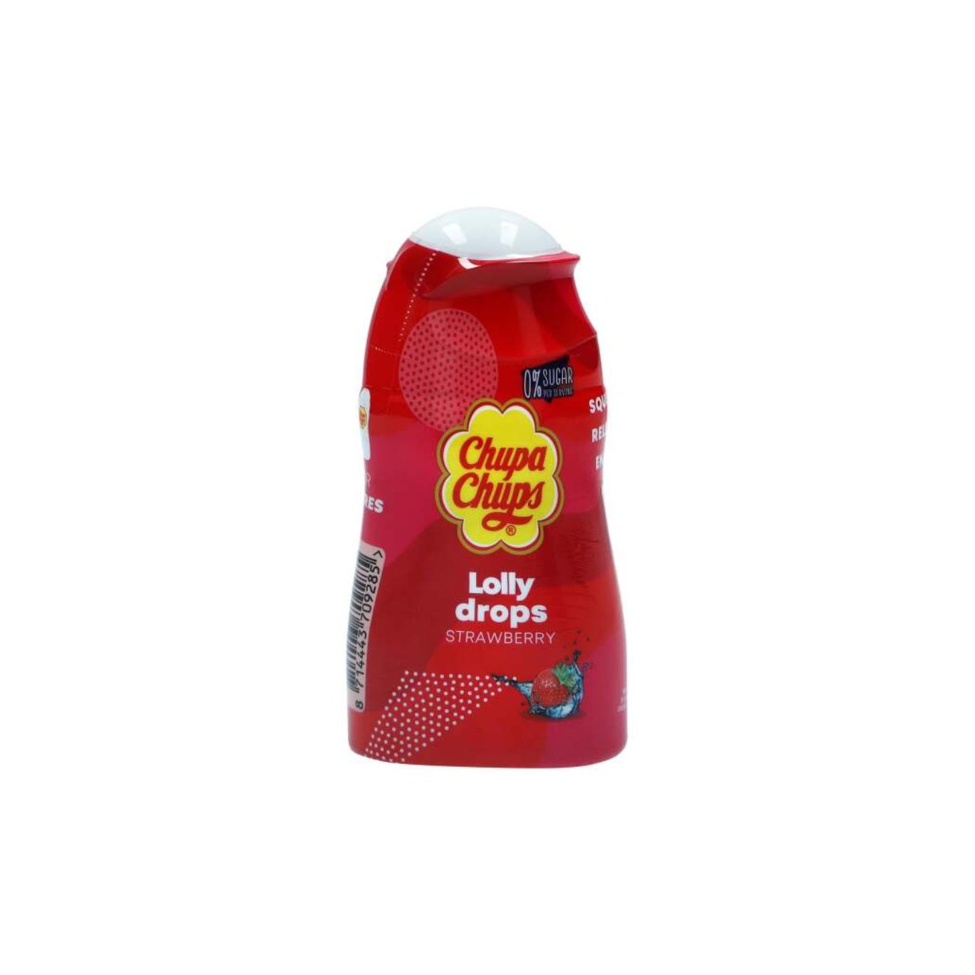 Chupa Chups Lolly Drops Strawberry Zero Sugar 48ml (Sirup)