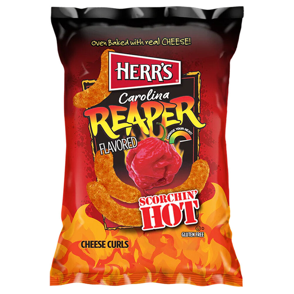 Herr´s Carolina Reaper Cheese Curls 170g MHD 26.01.2025