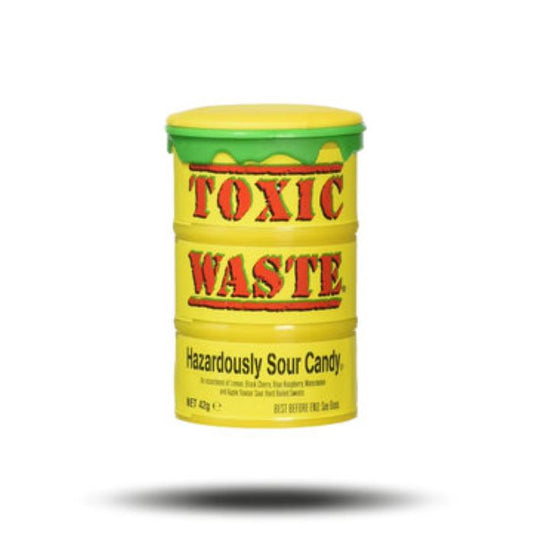 Toxic Waste Yellow Sour Candy 42g MHD APRIL 2025