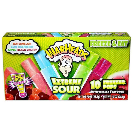 Warheads Extreme Sour Freezer Pops 283,5g (Wassereis) MHD JUNI 2025